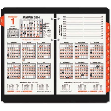 AT-A-GLANCE AT-A-GLANCE Burkhart's Day Counter Desk Calendar Refill, 4.5 x 7.38, White, 2022 E71250